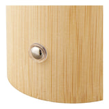 Stafford Lampe de table, bambou/métal/PE, rechargeable, naturel, blanc