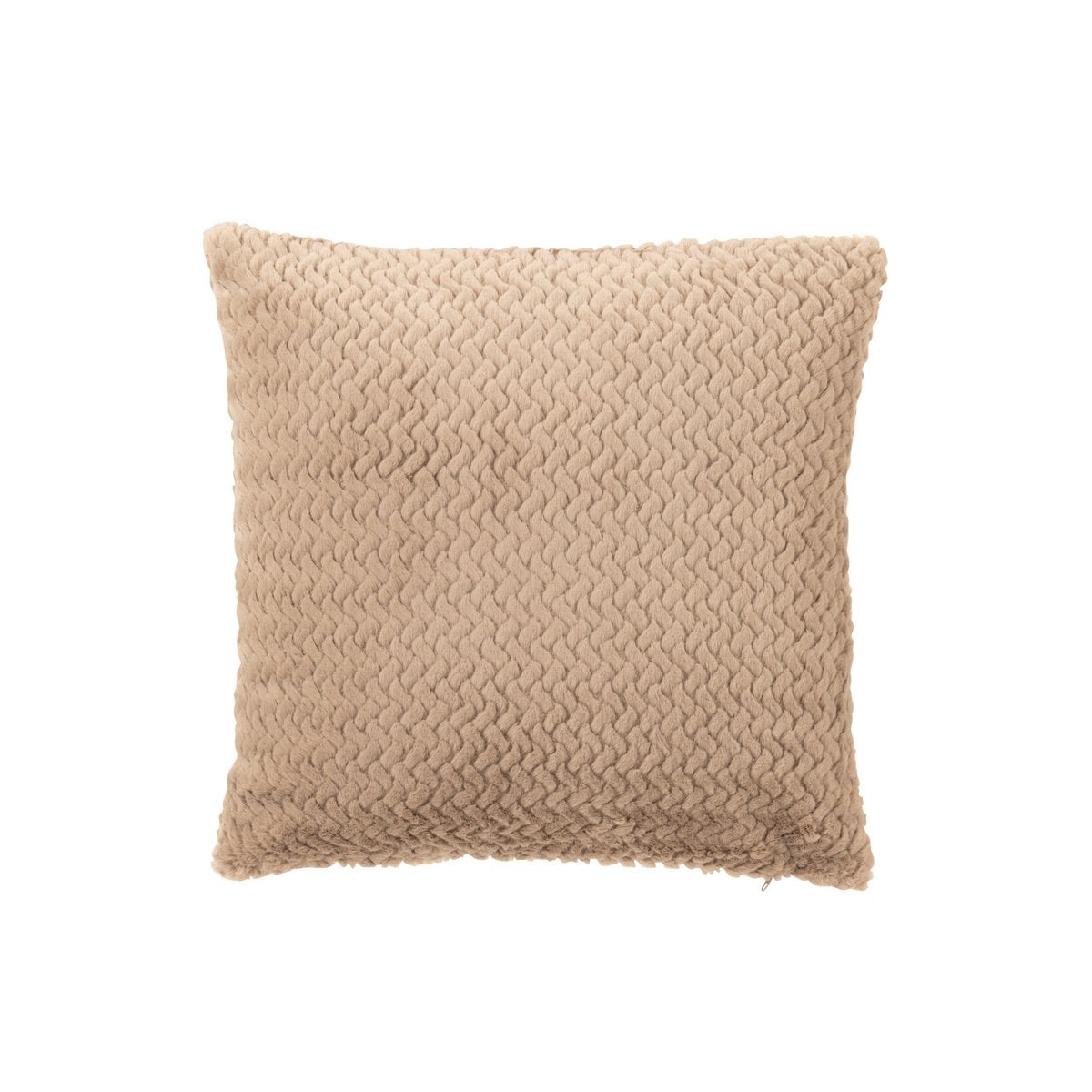 Coussin J-Line taupe en polyester, design élégant et moderne