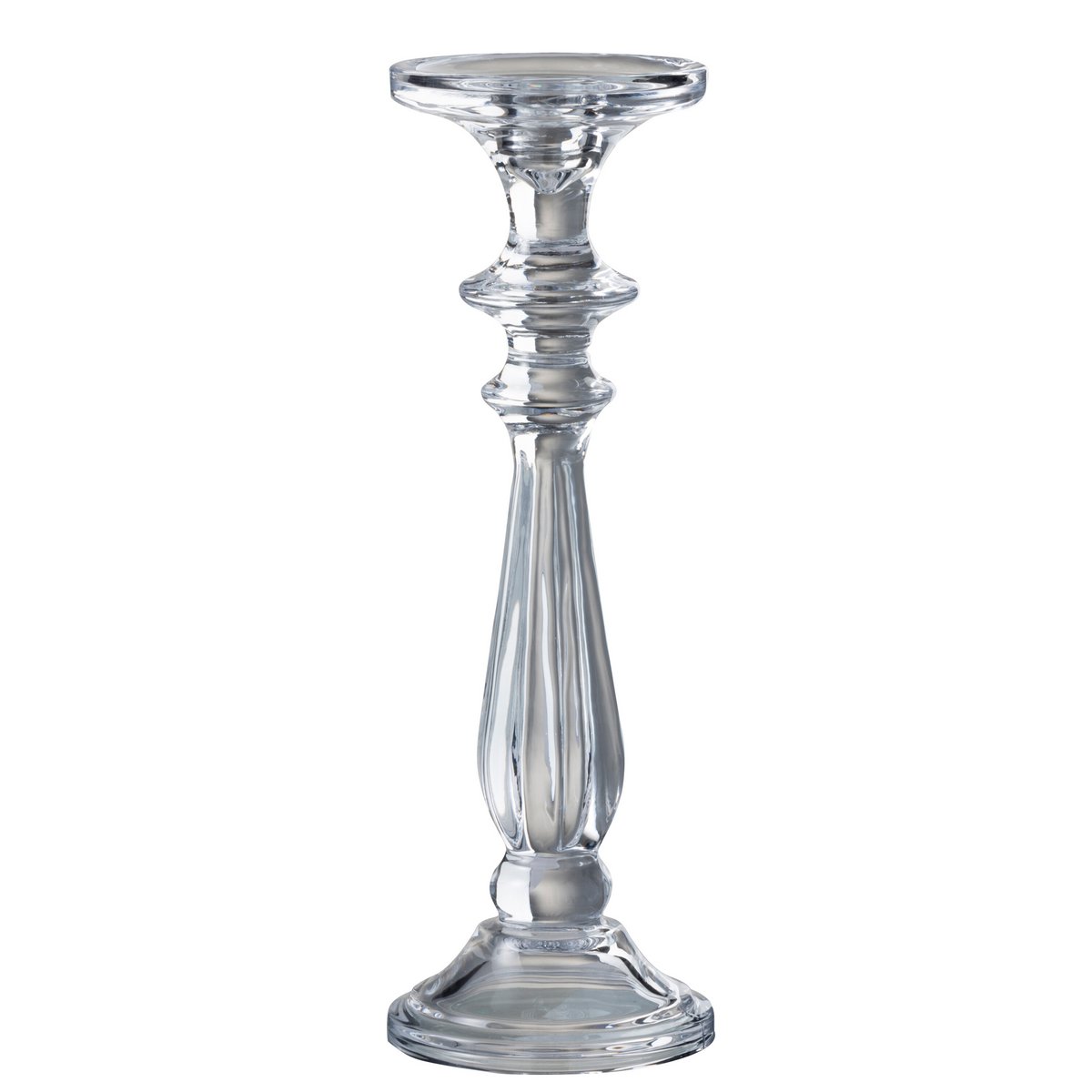 Bougeoir J-Line, gros plan sur la base en verre