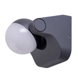 Lampe murale LED "Pallas", en métal et en plastique en anthracite, avec LED intégrée