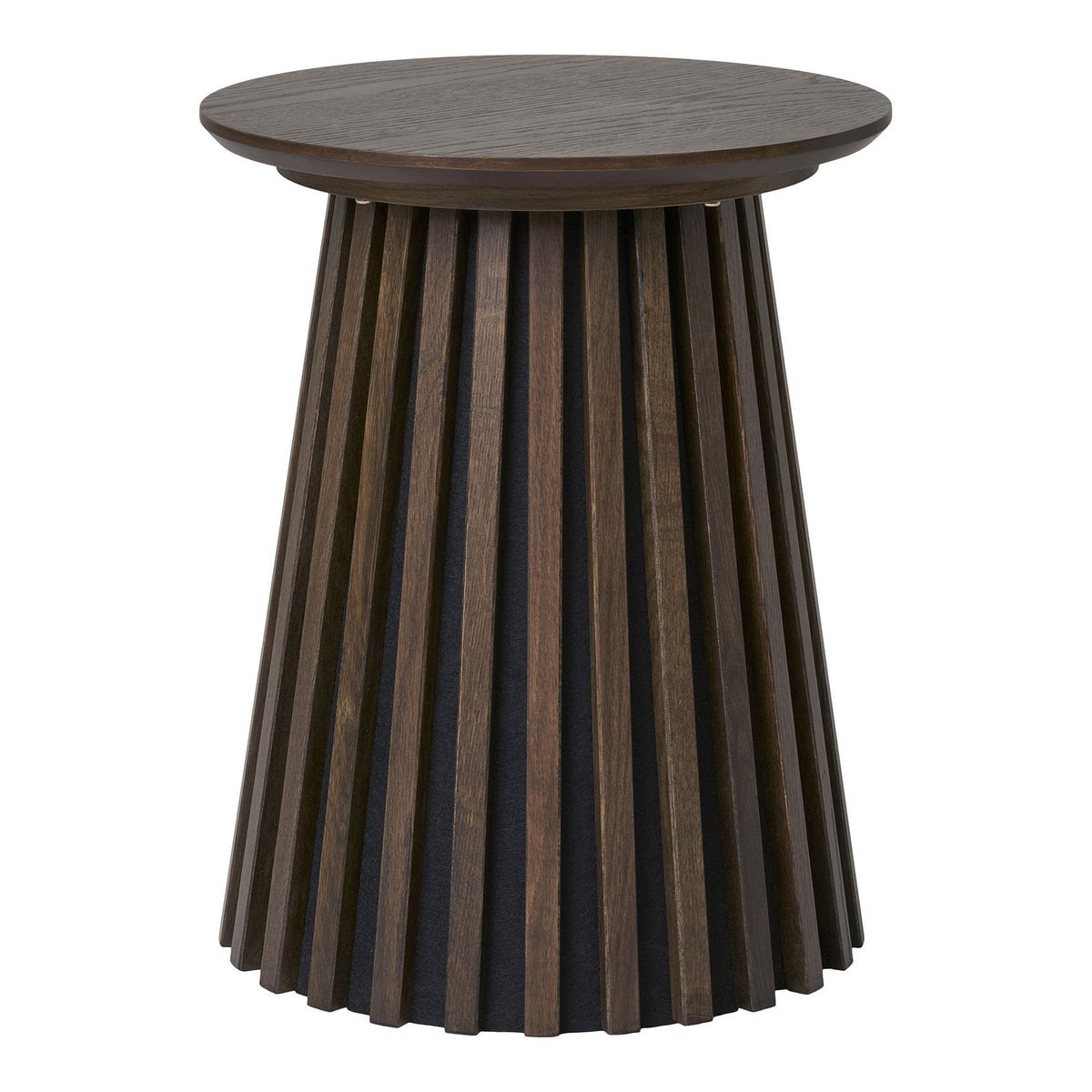 Table d'appoint Osaka en bois noir, vue de face