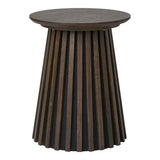 Table d'appoint Osaka en bois noir, vue de face