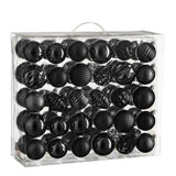 Set boules de Noël Boules incassables Noir