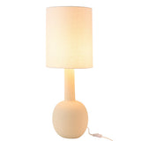 Lampe de Table J-Line avec abat-jour en faïence beige et blanc