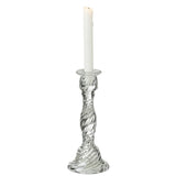 Bougeoir Nono J-Line en verre transparent, vue de face