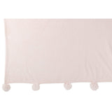 Ambiance cosy avec le plaid Pompon J-Line dans une chambre