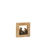 Lit de Bébé J-Line en Bois Noir et Naturel, design élégant et classique