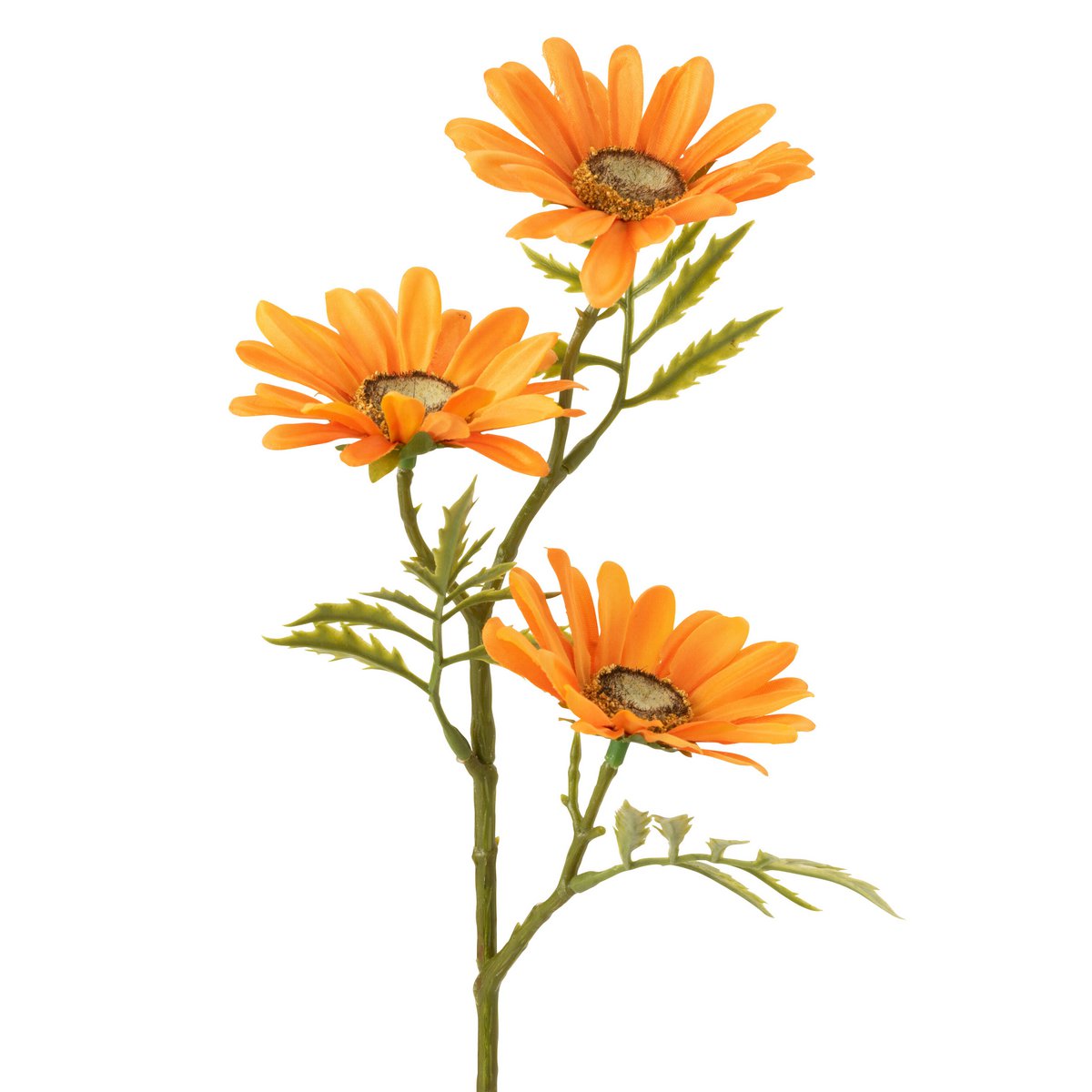 Fleur Marguerite orange J-Line, détail des pétales réalistes