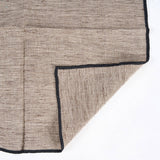 Serviette en Lin The Code - Noir Naturel - 45x45