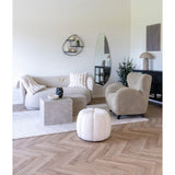 Ensemble de tables basses Prague - Beige, aspect marbre, MDF, papier décoratif, lot de 2