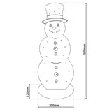 LED WOOD DECOLUM "Snowy" Petites décorations de Noël en bois dans la nature, avec des LED fermement installées, pour la zone extérieure