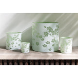 Lanterne J-Line Fleurs en verre vert, vue de dessus