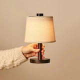 Lampe rechargeable en bois marron foncé Rover