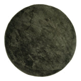 Tapis Miami vert rond Ø160 cm avec texture luxueuse et moderne