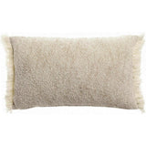 Coussin chiné Jane Cacao 30 x 50 cm, texture riche et chaleureuse