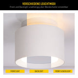 Endroit LED D: 11,5 cm "Trimes" blancs
