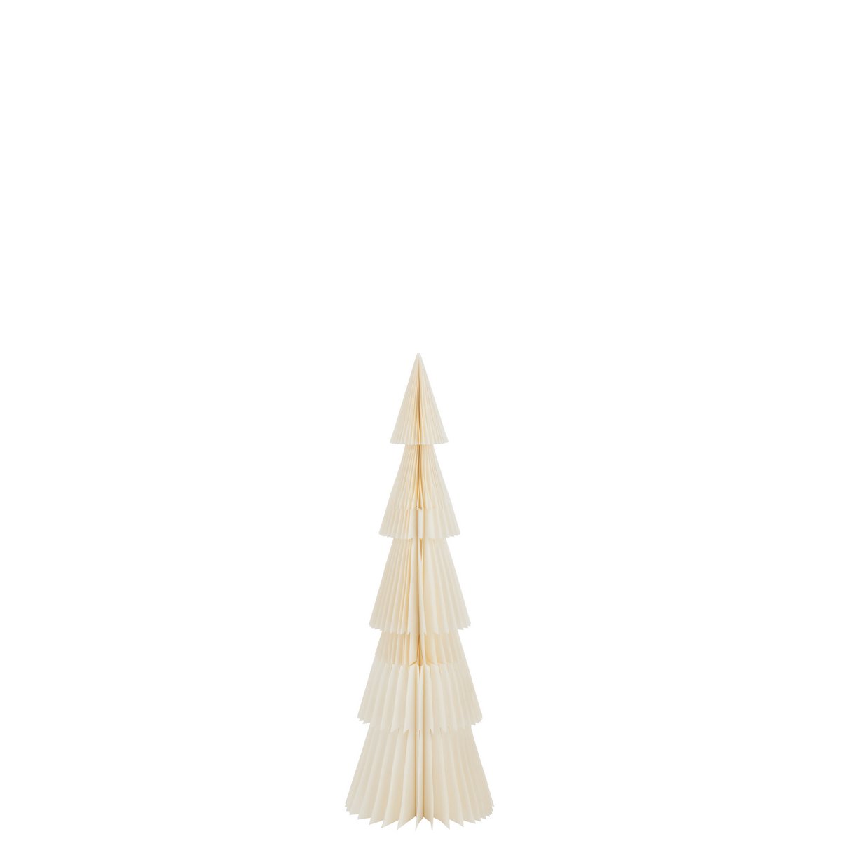 Arbre de Noël pliable en papier blanc, petit format, design élégant