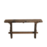 Console J-Line en bois recyclé marron vue de face