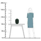 Vase en verre vert éclatant