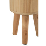 Pots de fleurs J-Line Classic en bois naturel, vue d'ensemble