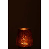 Lanterne J-Line Conique en verre marron, détail du matériau