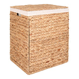 Panier à linge Passo en jacinthe d'eau avec couvercle