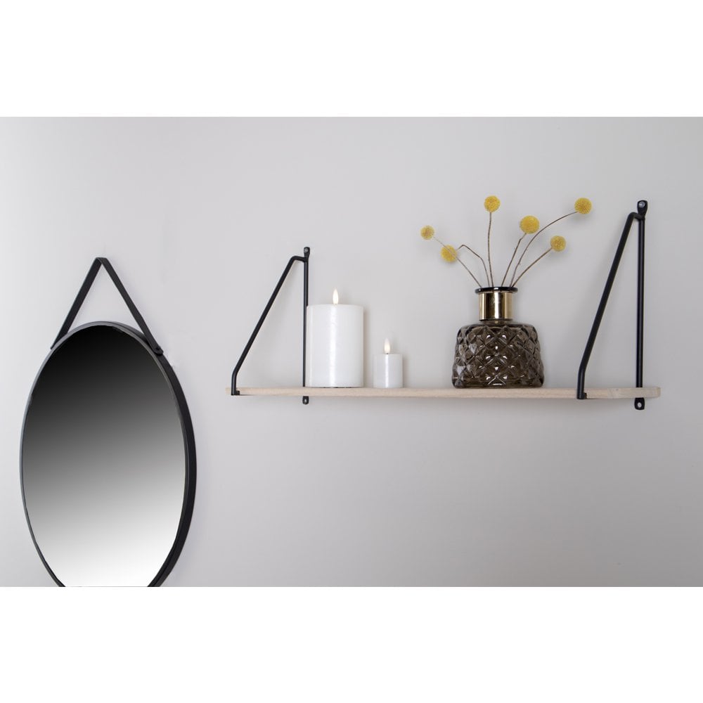Détail du cadre minimaliste de l'étagère Arnhem