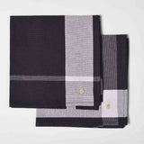 Lot de 2 serviettes de table La nonna Caviar 45 x 45