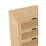 Détail du matériau bois de la commode J-Line