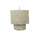 Détail de la Lampe en Lin Olivia M gris olive - texture et finition