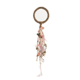 Attrape-rêves J-Line en coquillage et plumes roses, design bohème