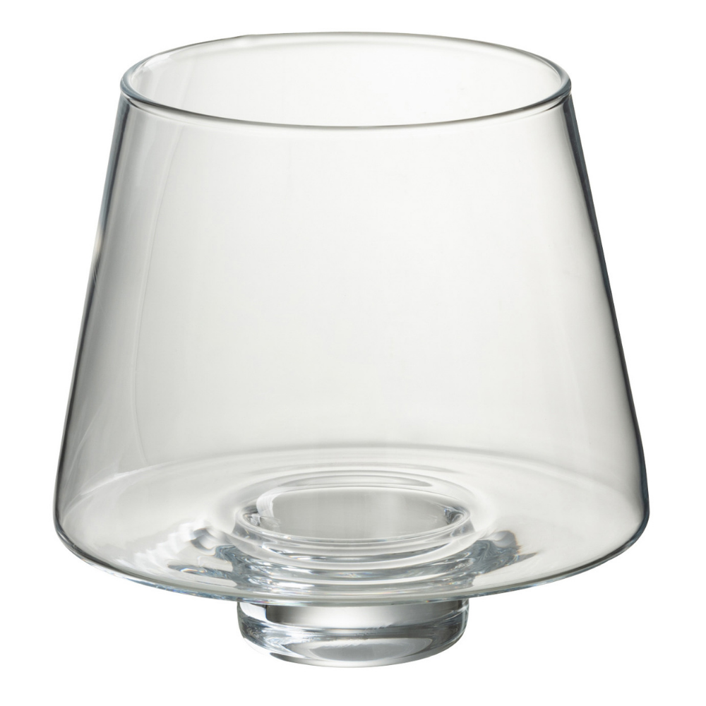 Lanterne J-Line Windlicht Oli en verre transparent, vue de face