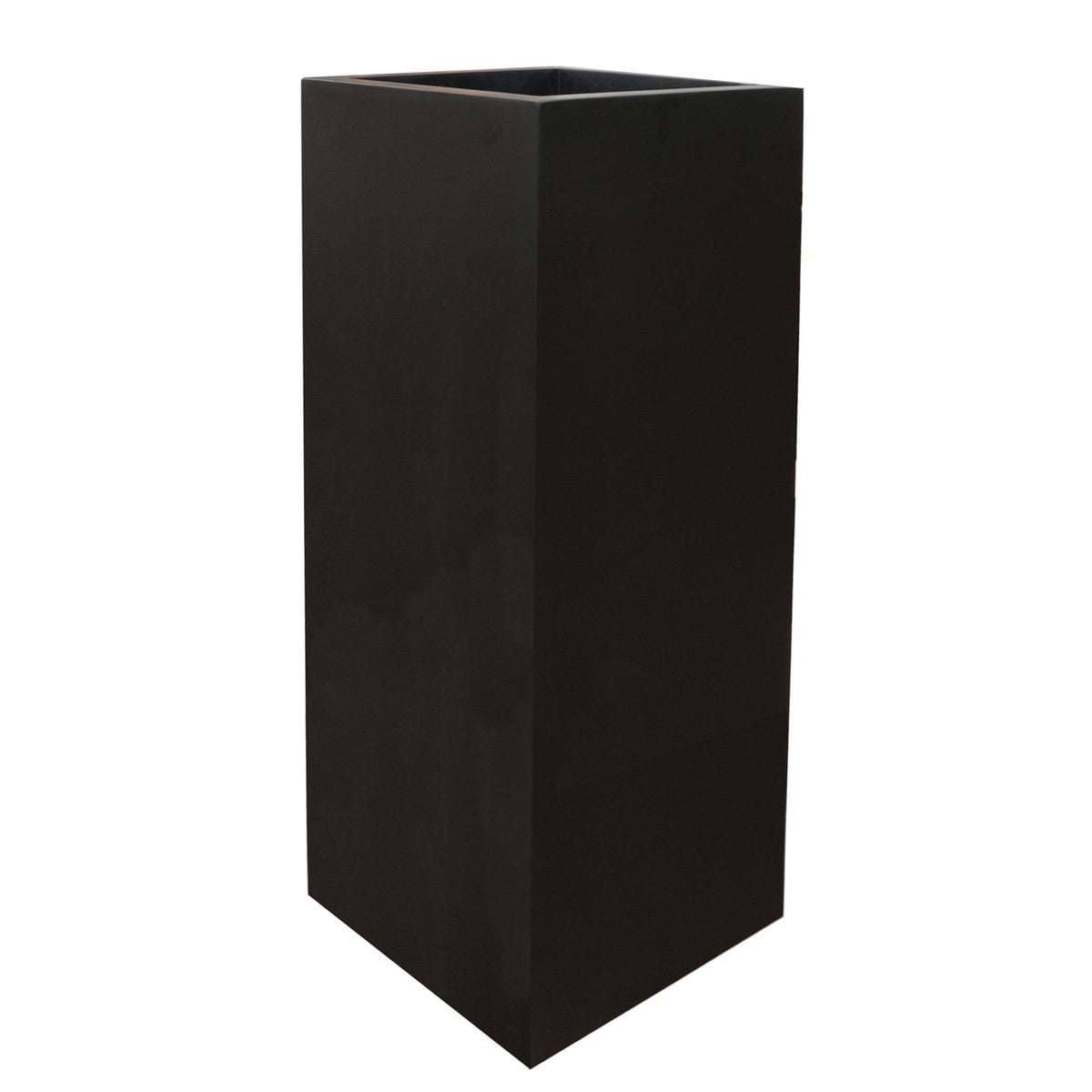 Cache-pot colonne en MDF noir mat