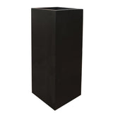 Cache-pot colonne en MDF noir mat