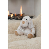 Détail du chien peluche J-Line, textile doux et élégant