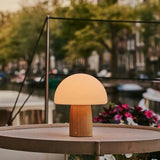 Lampe de table sans fil élégante Mia marron clair