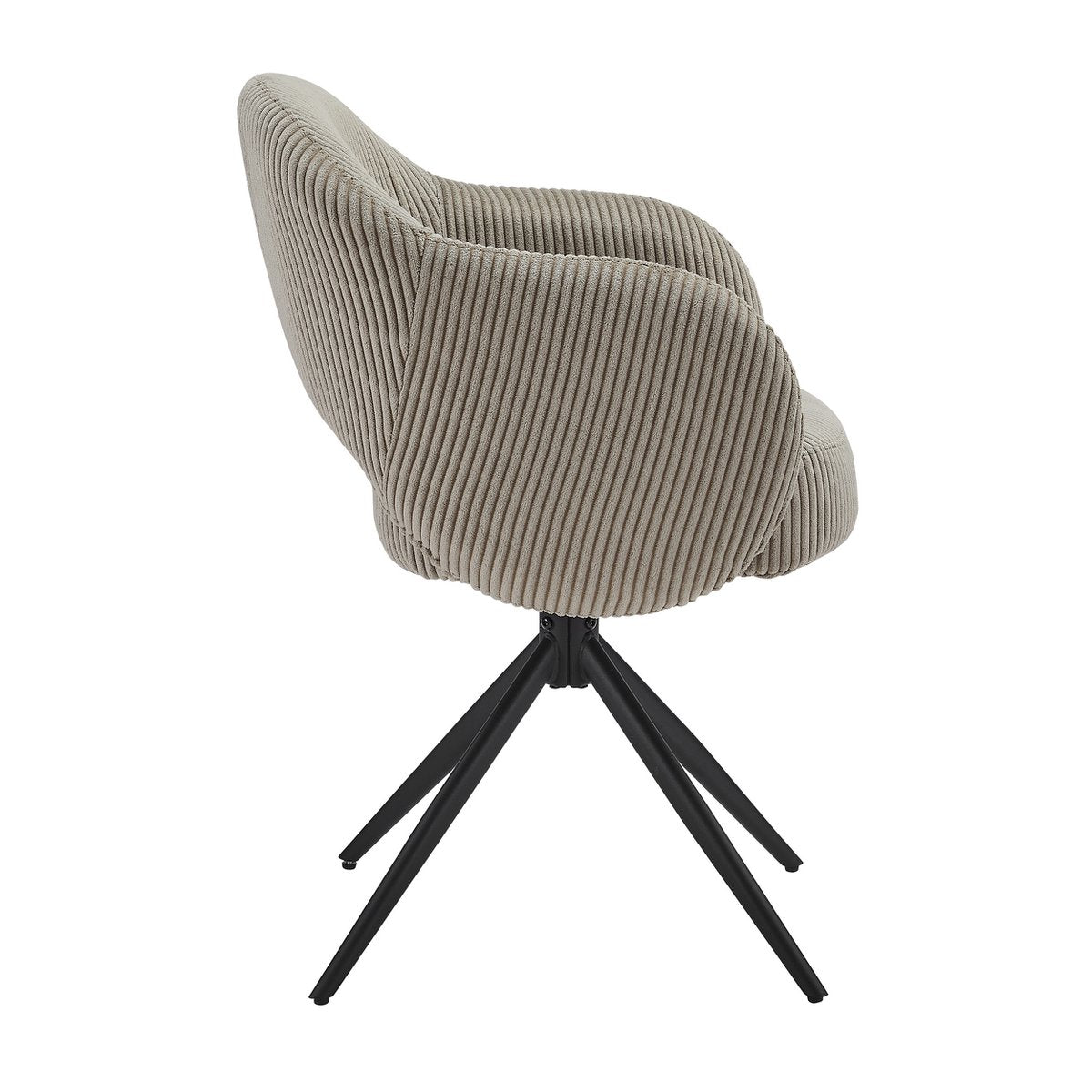 Détail du tissu élégant du fauteuil rotatif Moebilia