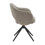 Détail du tissu élégant du fauteuil rotatif Moebilia