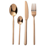 Coffret de couverts J-Line en cuivre brillant, vue d'ensemble