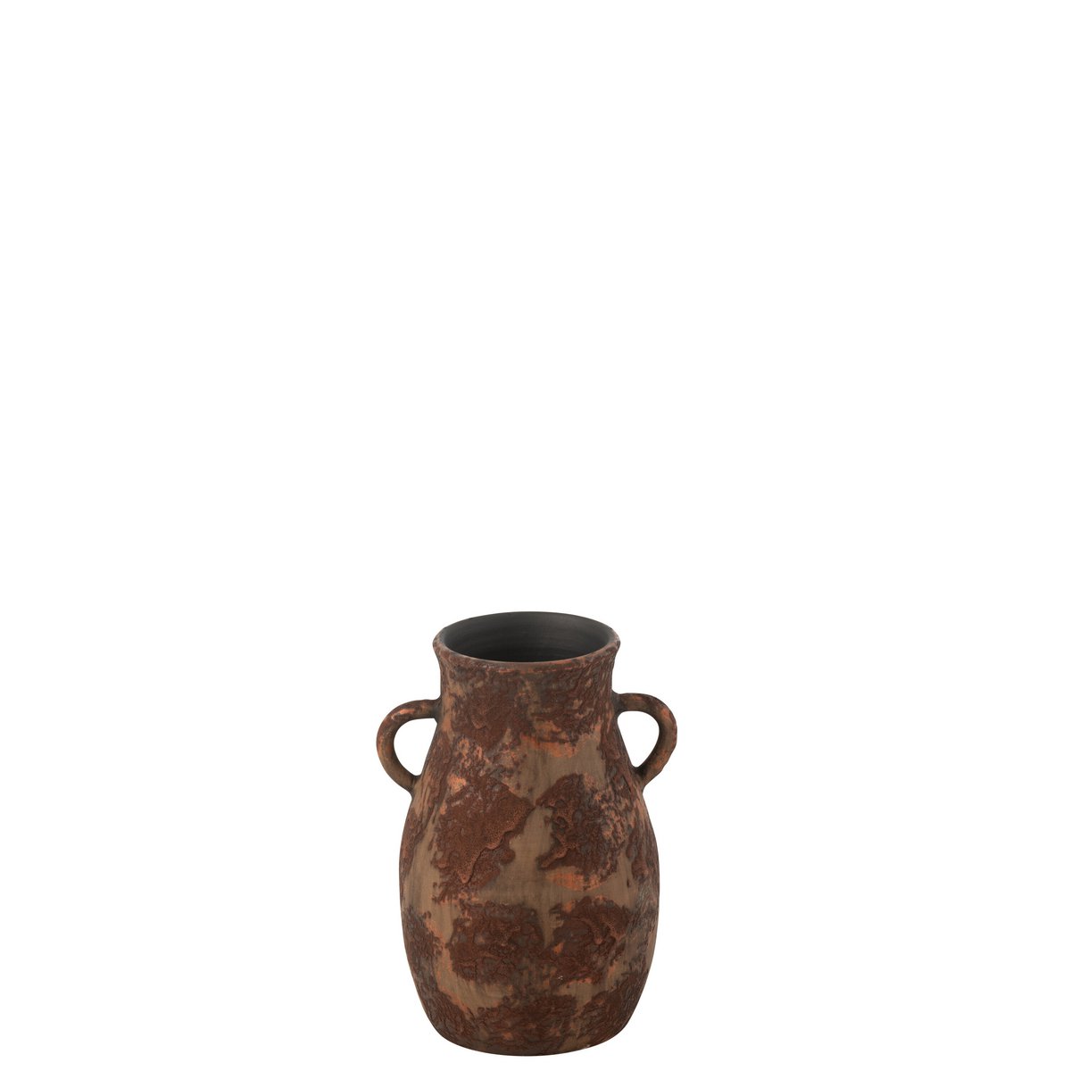 Vase J-Line Amphore Terra en céramique marron, 30 cm de haut