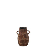 Vase J-Line Amphore Terra en céramique marron, 30 cm de haut