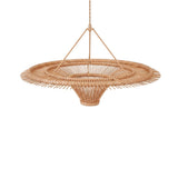 Pendentif Ciel en rotin naturel, design fluide et élégant