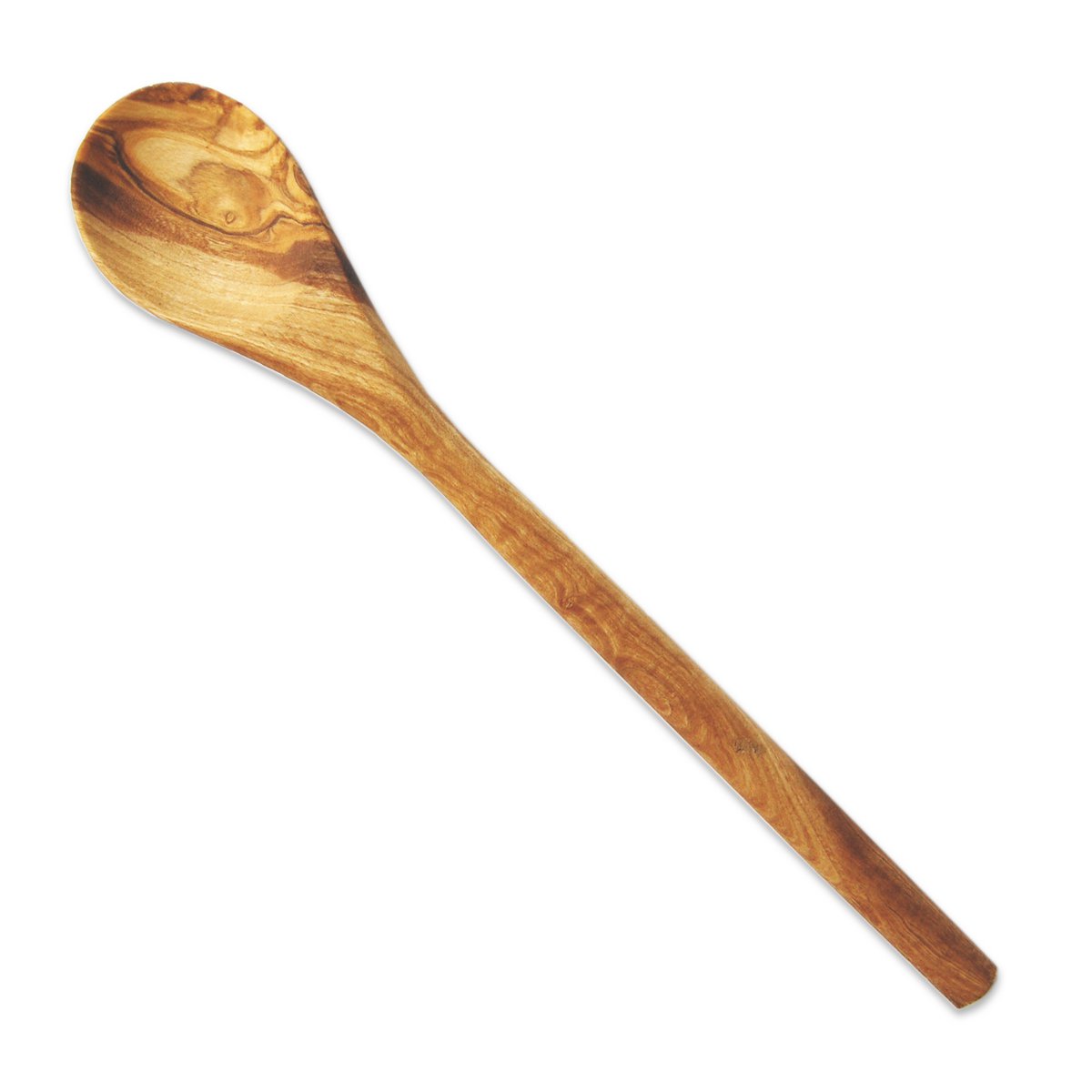 Cuillère de cuisson ronde en bois d'olivier - détail