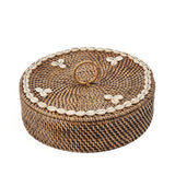 Le panier à compartiment en rotin - Brun naturel