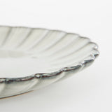 Assiette petit déjeuner Corfou Gris