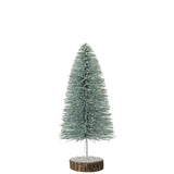 Sapin de Noël J-Line en plastique vert, grand modèle, idéal pour une décoration festive