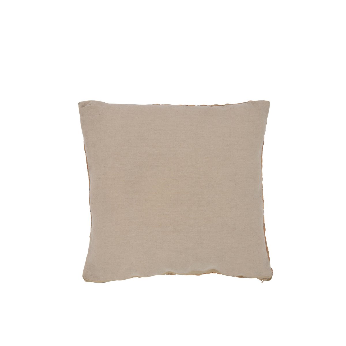 Coussin J-Line Square - vue avant avec texture en osier naturel