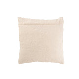 Coussin Teddy Rayures Beige - Vue d'ensemble sur un canapé