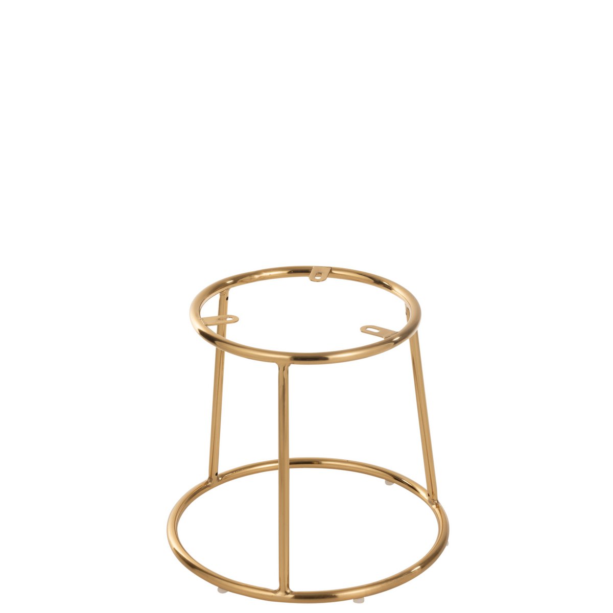 Tabouret bas J-Line en métal doré, design moderne et élégant