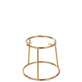 Tabouret bas J-Line en métal doré, design moderne et élégant